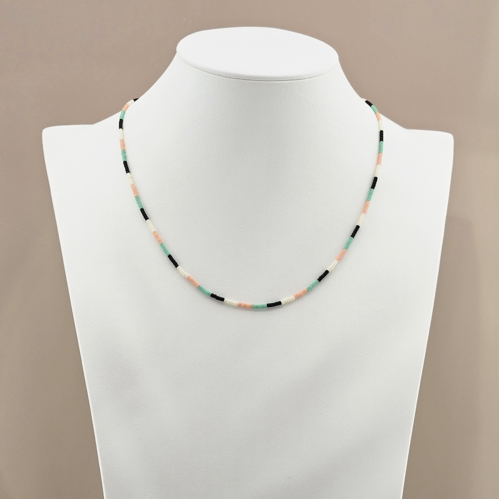 Gorjana Necklace Palm Desert Gigi Stripe Beaded Necklace Boho Gifts